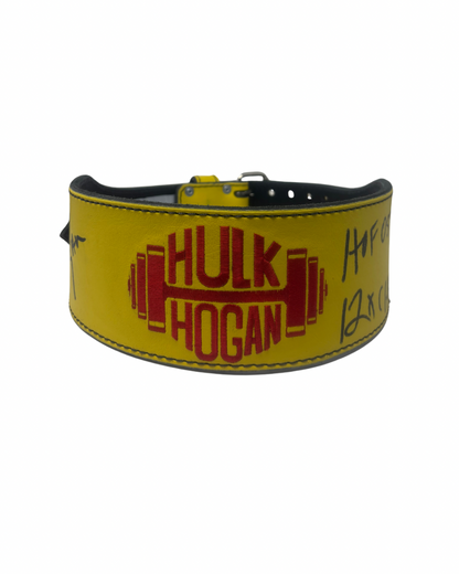Yellow Hulk Hogan Dumbell Cardillo Weight Belt