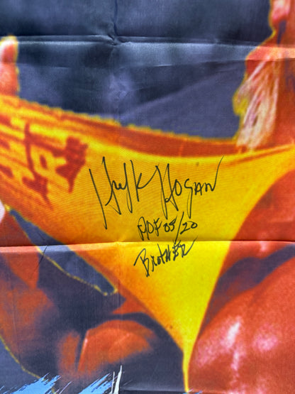 WrestleMania 6 Flag Signed
