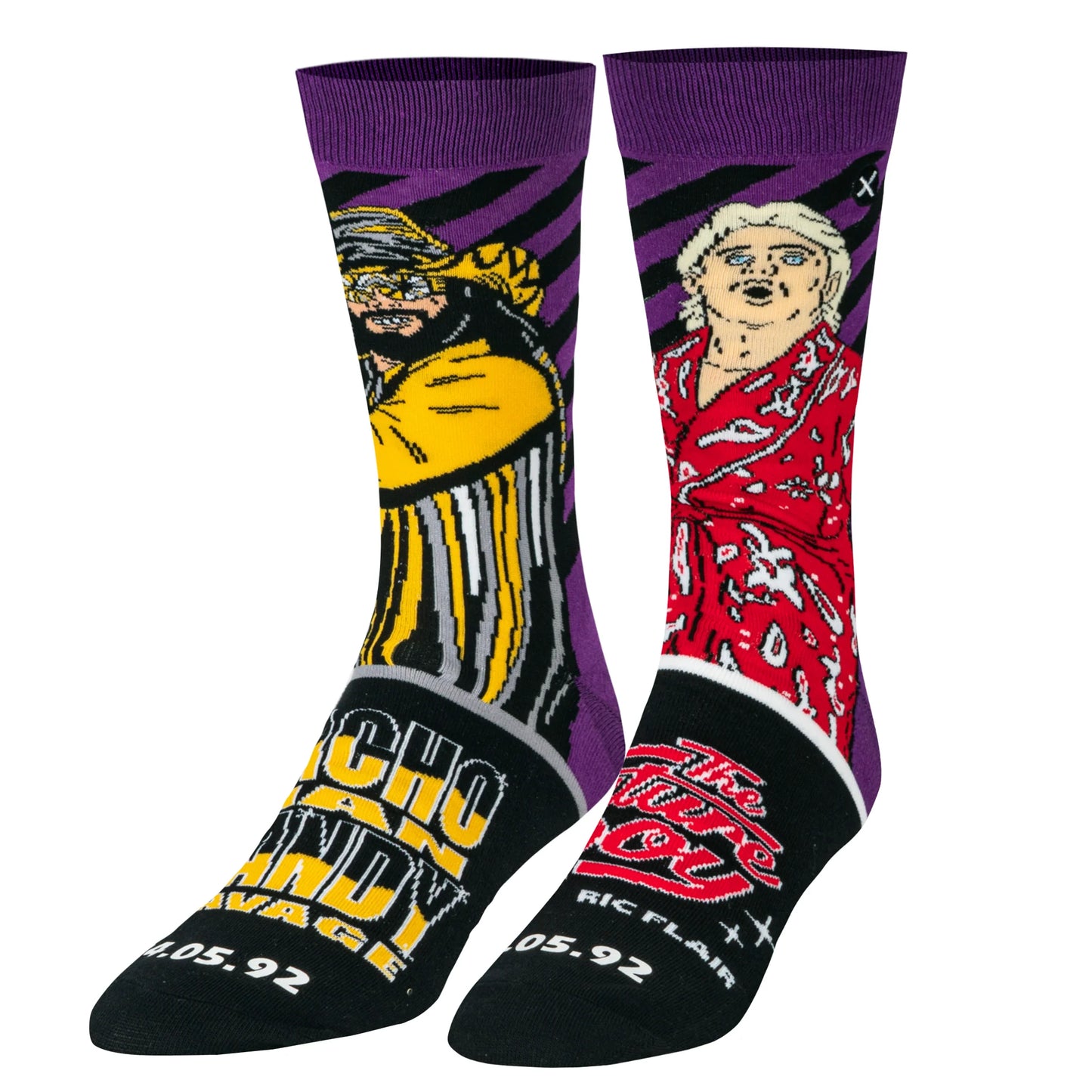 Machoman Vs. Nature Boy Socks