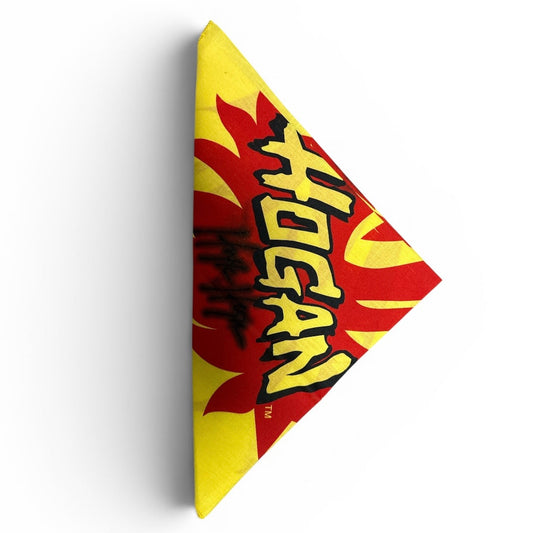 Signed Hulk Hogan 1995 Marvel Bandana