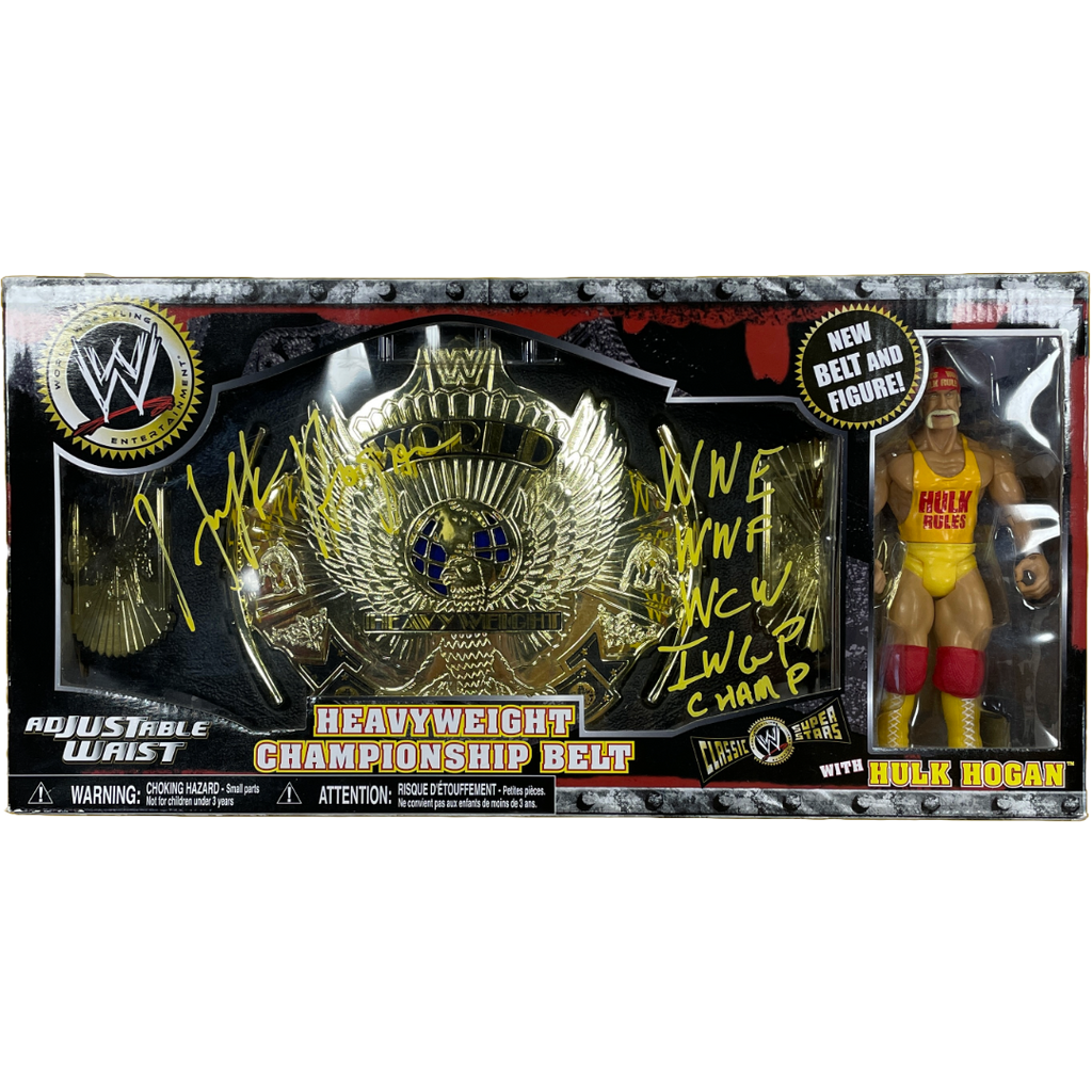 WWE Autographed Toy Heavyweight Belt W/ Figure