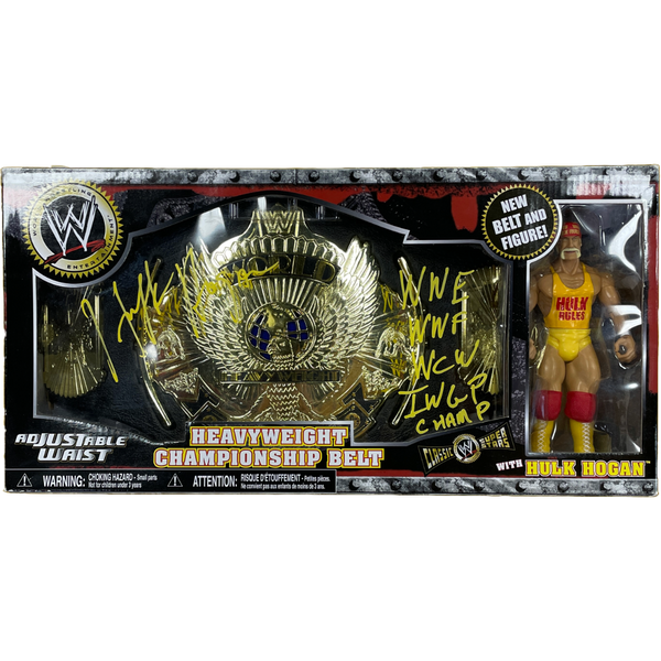 WWE Autographed Toy Heavyweight Belt W/ Figure