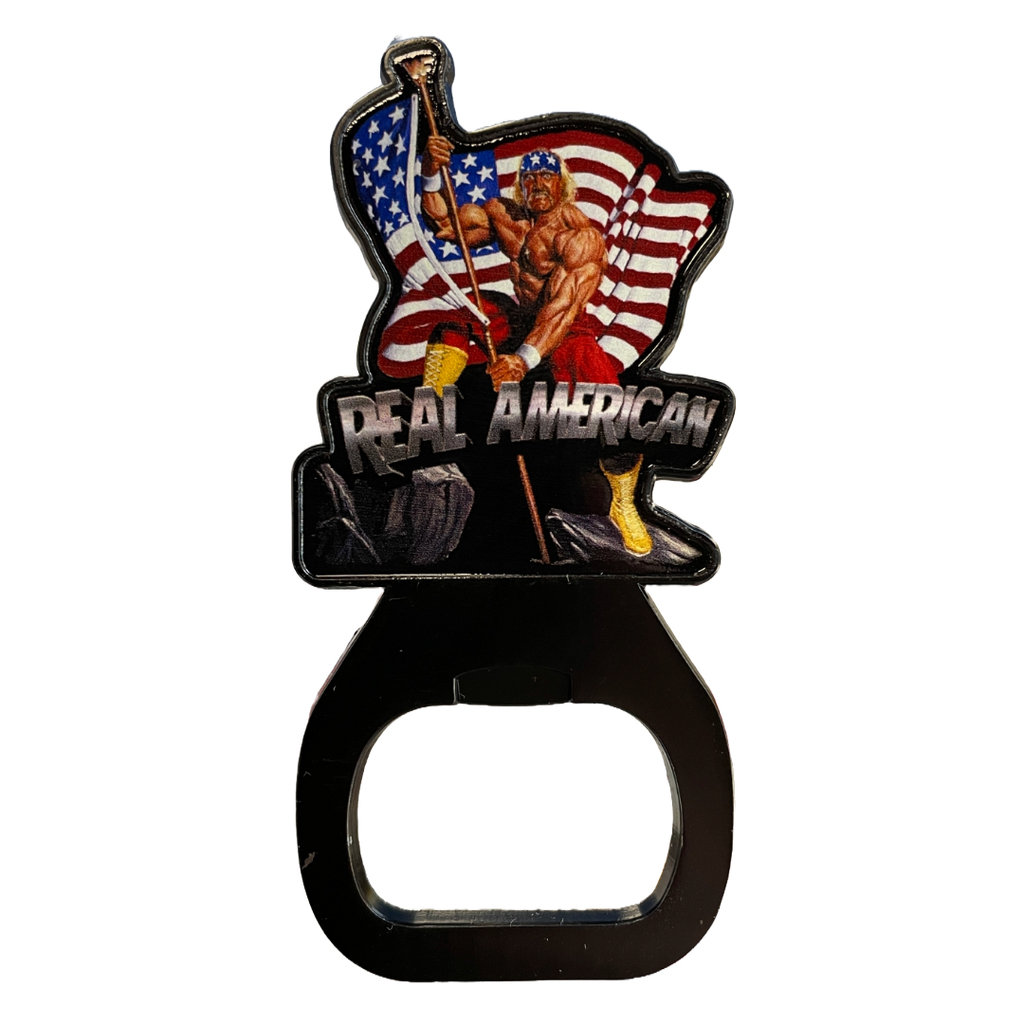 Hulk Hogan Real American Magnet Bottle Opener