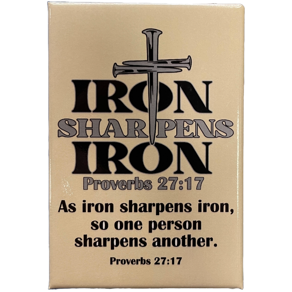 Iron Sharpens Iron Flat Magnet