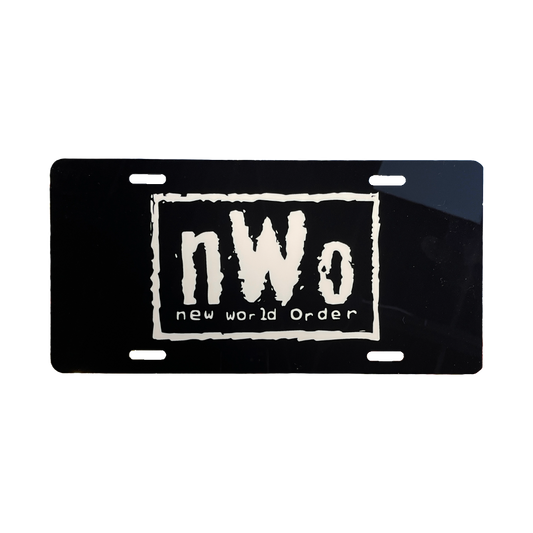 nWo License Plate