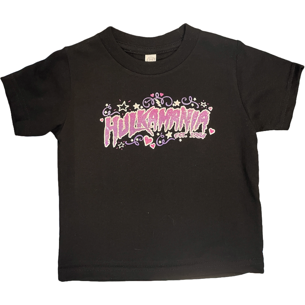 Toddler Girls Black Hulkamania Tee