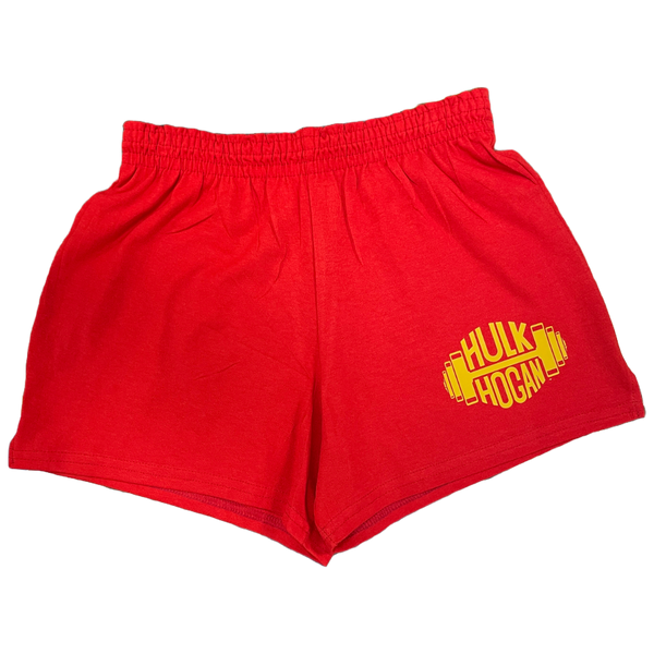 Women's Red Hulkamania Gym Shorts