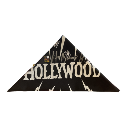Signed Hollywood Hogan Black nWo Lightning Strike Bandana