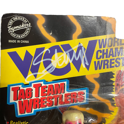 Autographed WCW Tag-Team Wrestlers "Hollywood" Hulk Hogan & Sting 2-Pk Action Figure Set