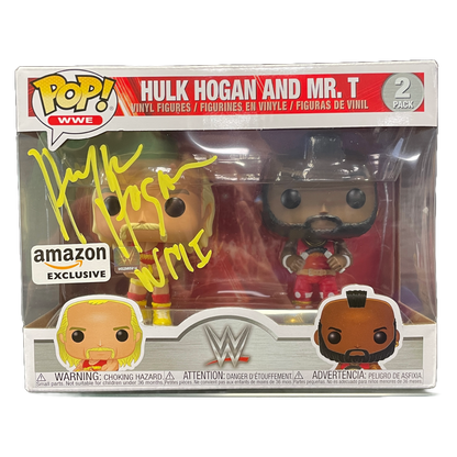 Signed Hulk Hogan & Mr. T Hulkamania “Amazon Exclusive" (51720) Funko Pop! 2 pack