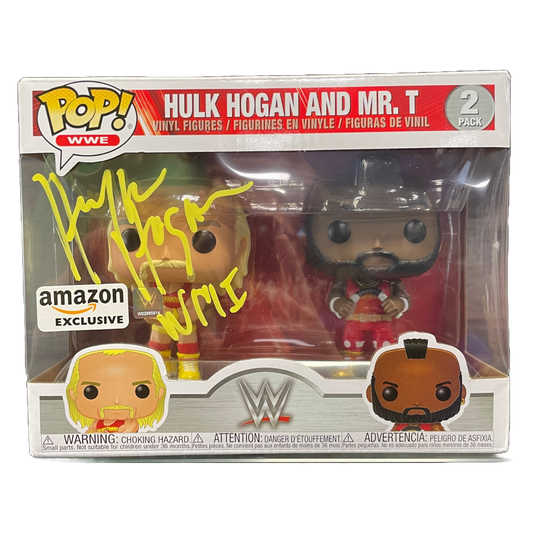 Signed Hulk Hogan & Mr. T Hulkamania “Amazon Exclusive" (51720) Funko Pop! 2 pack