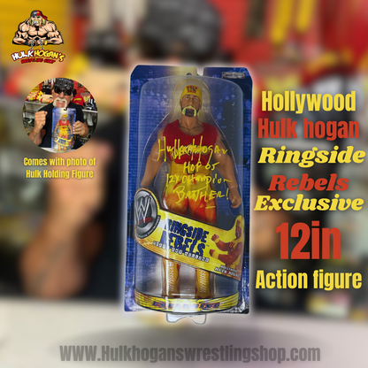 2002 Hulk Hogan Signed 12 Inch Ringside Rebels Action Figure