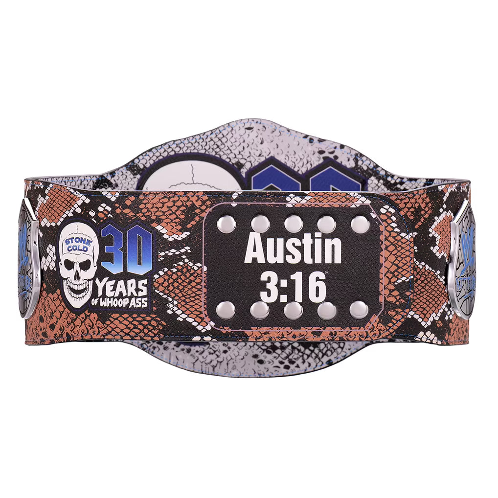 "Stone Cold" Steve Austin Limited Edition 30 Years Signature Series Title Belt