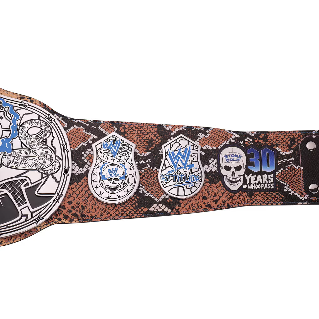 "Stone Cold" Steve Austin Limited Edition 30 Years Signature Series Title Belt
