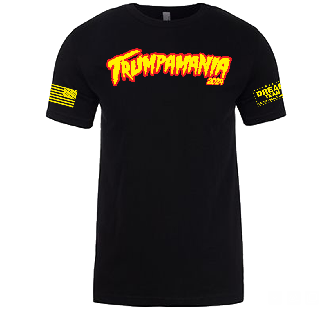 Black Trumpamania Adult T-Shirt
