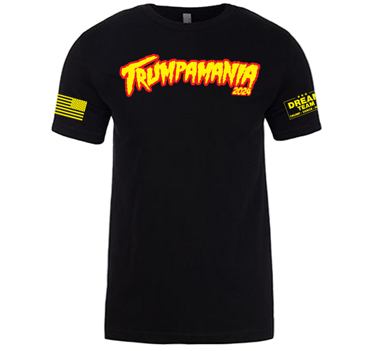 Black Trumpamania Adult T-Shirt