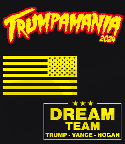 Black Trumpamania Adult T-Shirt