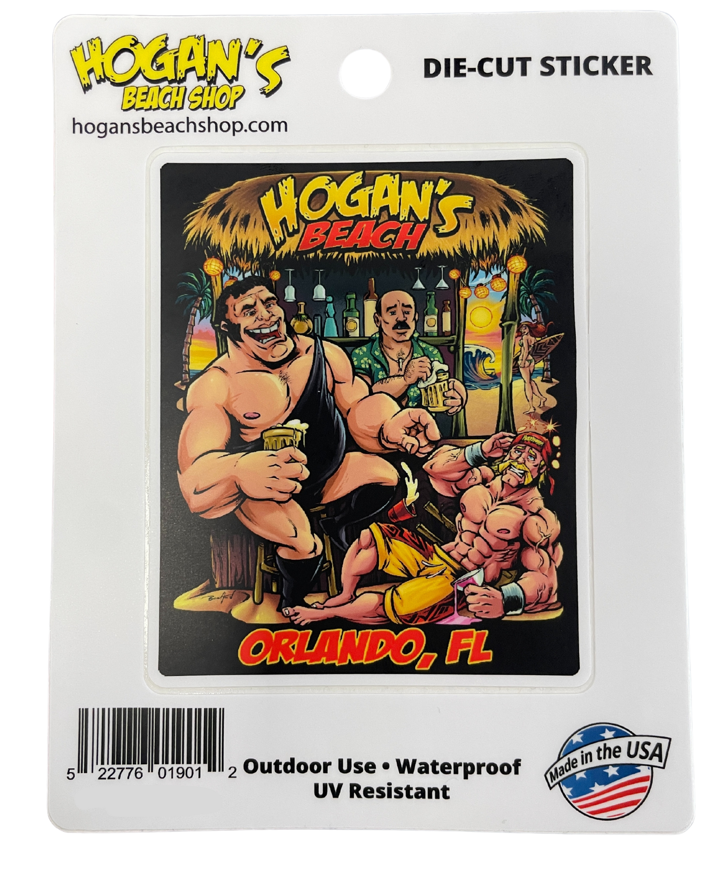 Andre & Hogan's Bar Sticker