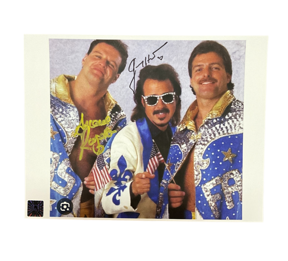 The Mountie and Jimmy Hart 11 x 8.5 Autographed Photo