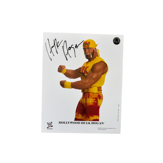 Hulkamania Side Flex WWE 2002 Autographed 8x10 Photo
