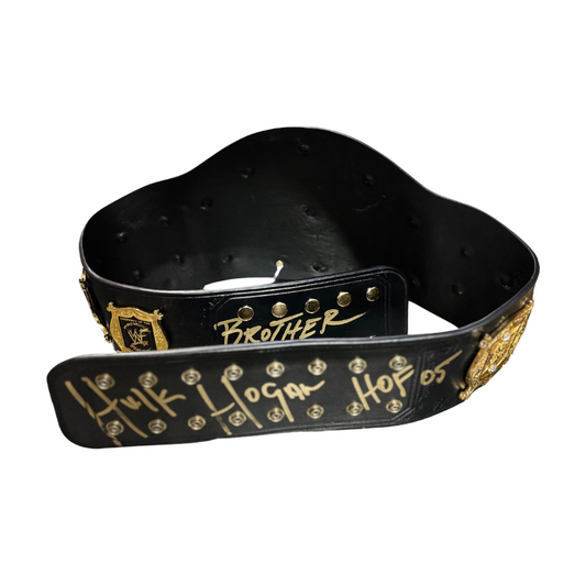 24kt Gold Plated Hulk Hogan Undisputed World Heavyweight Championship SIGNED Replica Title Belt