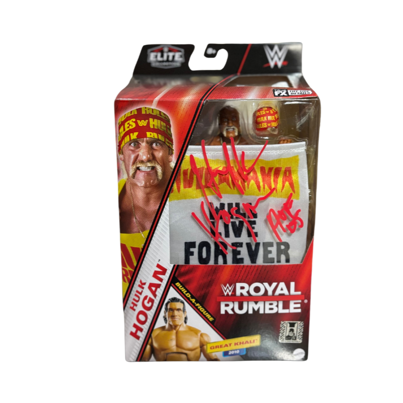 Hulk Hogan WWE Elite action figures Autographed New