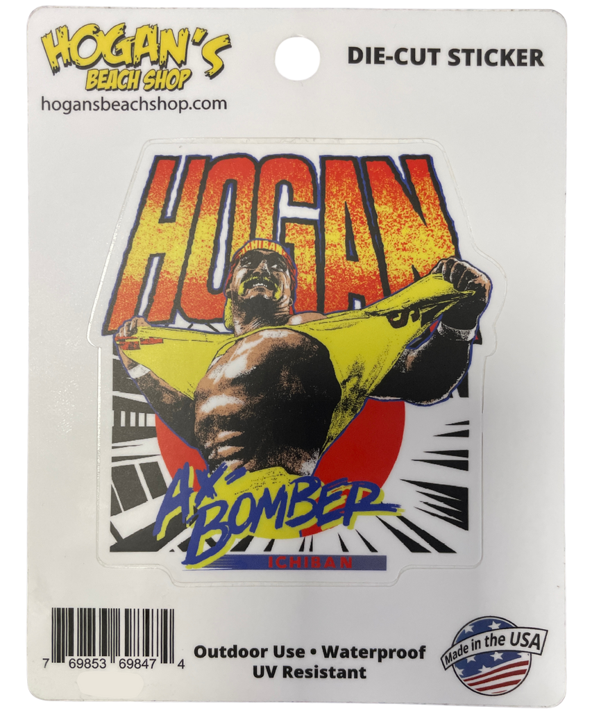 Hulk Hogan Ichiban Ax-Bomber Die-Cut Sticker