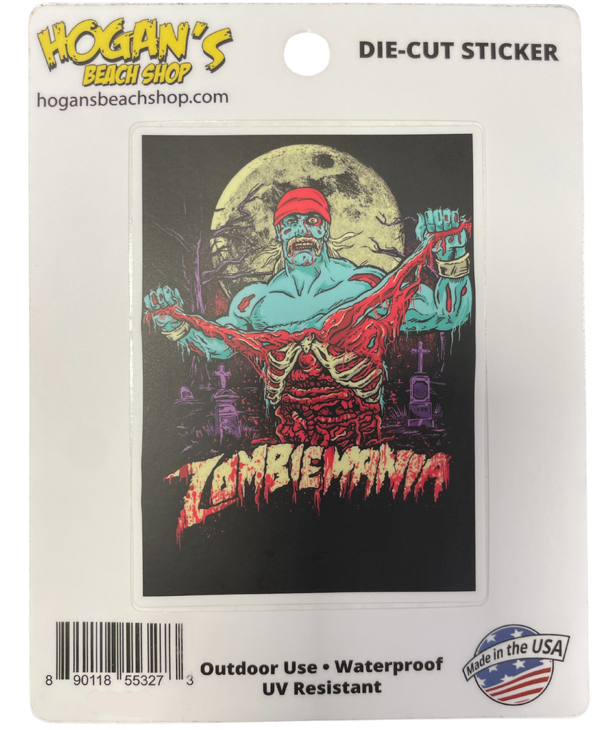 Hulk Hogan Zombiemania Die-Cut Sticker