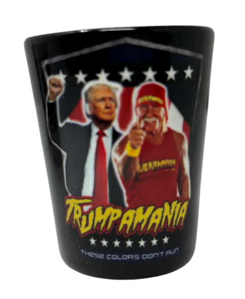 Trumpamania Shield Shot Glass