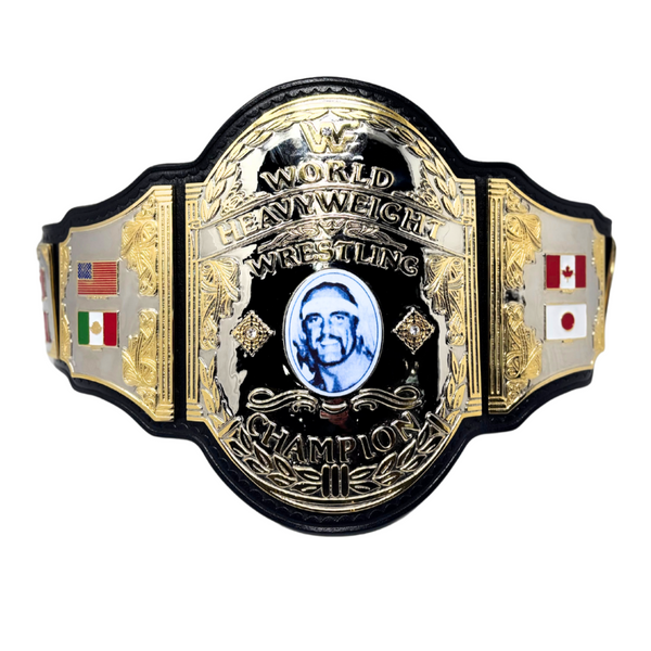 Hulk Hogan Mystery belt autographed