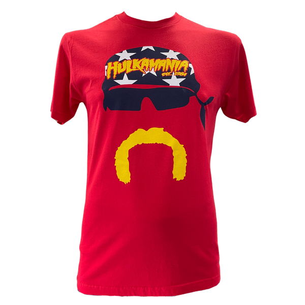 Hulkamania Face Silhouette Adult T-Shirt