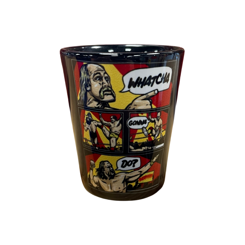 Hulk Hogan Comic Strip Shot Glass