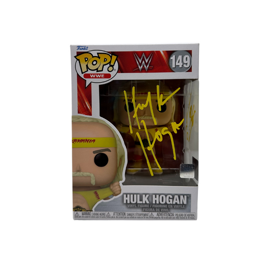 Signed Hulk Hogan Hulkamania Funko Pop! #149