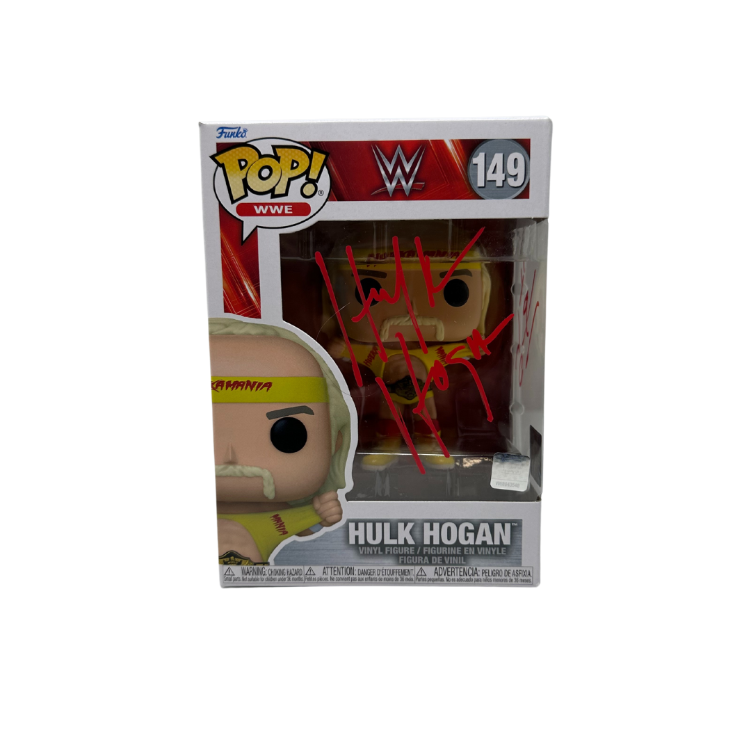 Signed Hulk Hogan Hulkamania Funko Pop! #149