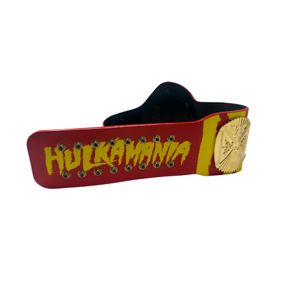Custom Red & Yellow Winged Eagle 24kt Gold Plated Replica Title Belt