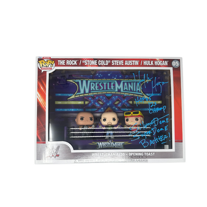 Unsigned WWE - Wrestlemania 30 - Opening Toast, The Rock, Stone Cold Steve Austin, Hulk Hogan