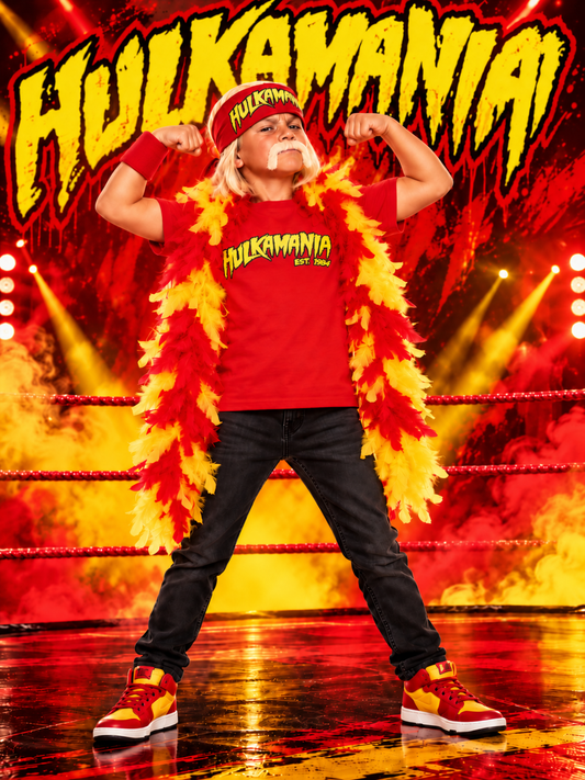 Hulkamania Hulk Hogan Youth Costume - Red Hulkamania T-shirt