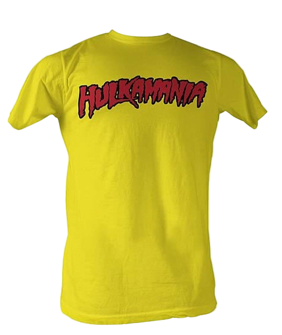 Yellow Hulkamania Adult T-Shirt