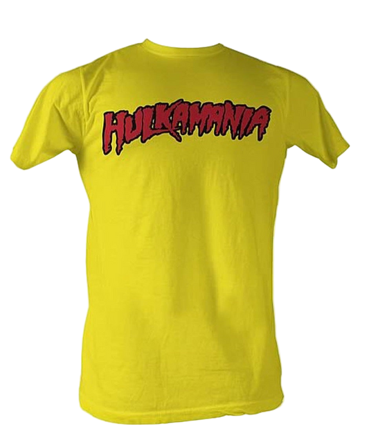 Yellow Hulkamania Adult T-Shirt