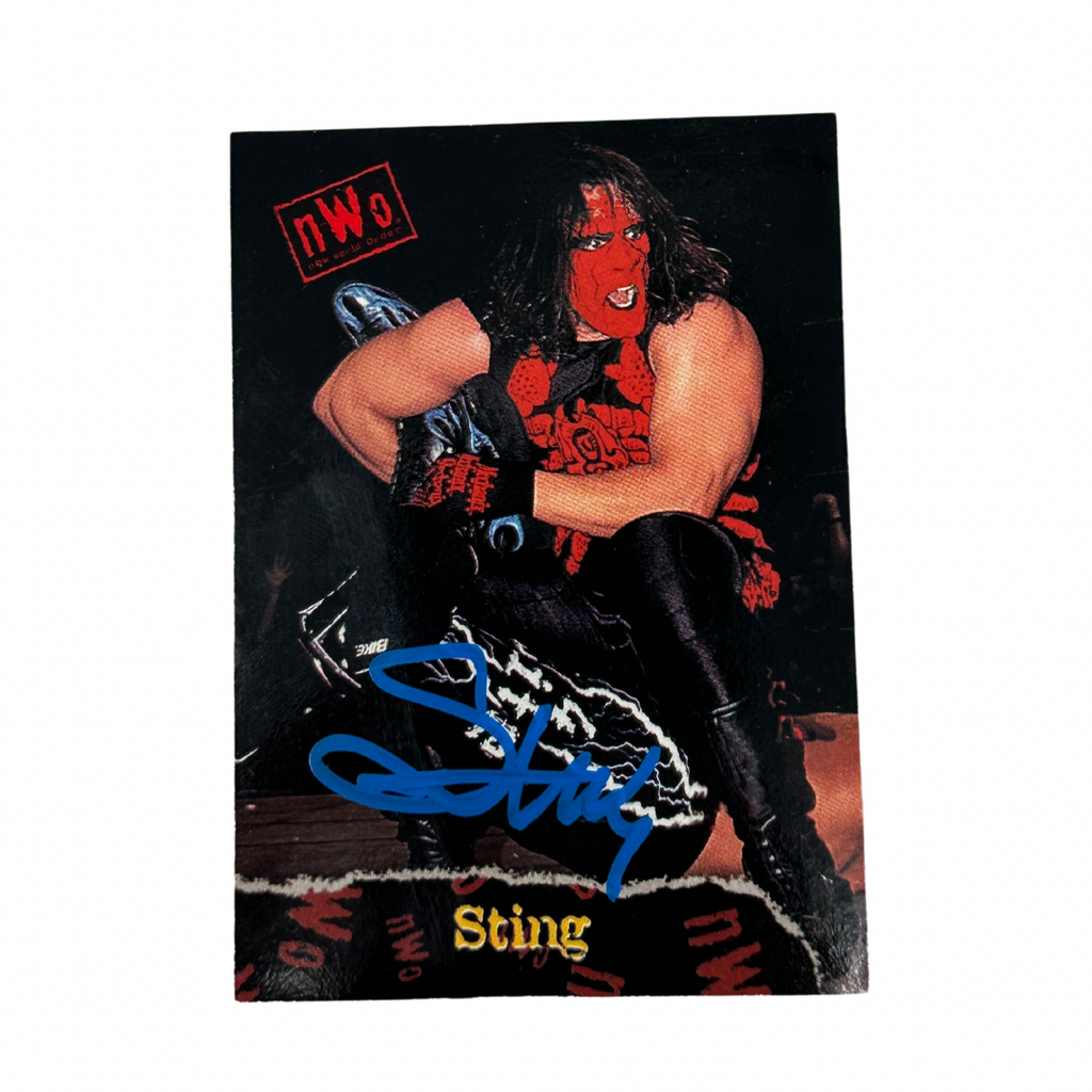 Nwo Wolfpack Sting autographed Trading card