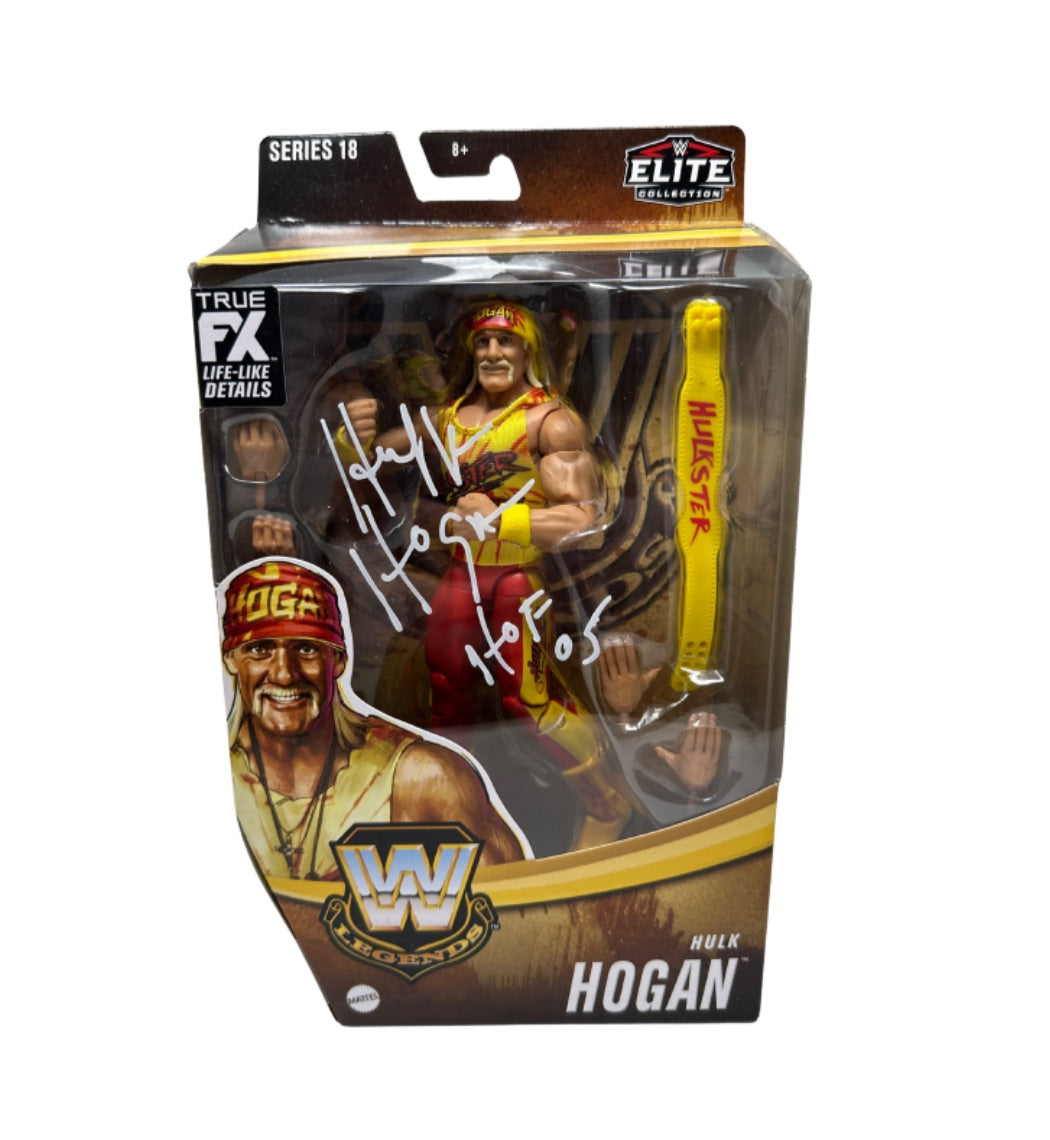 Signed WWE Elite Collection Series 18 Legends Hulk Hogan Action Figure
