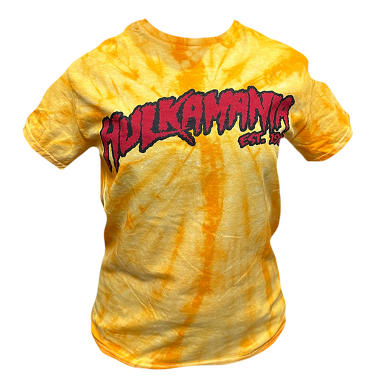 Gold Tie Dye Hulkamania Adult T-Shirt