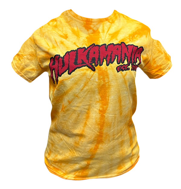 Gold Tie Dye Hulkamania Adult T-Shirt