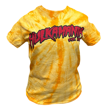 Gold Tie Dye Hulkamania Adult T-Shirt