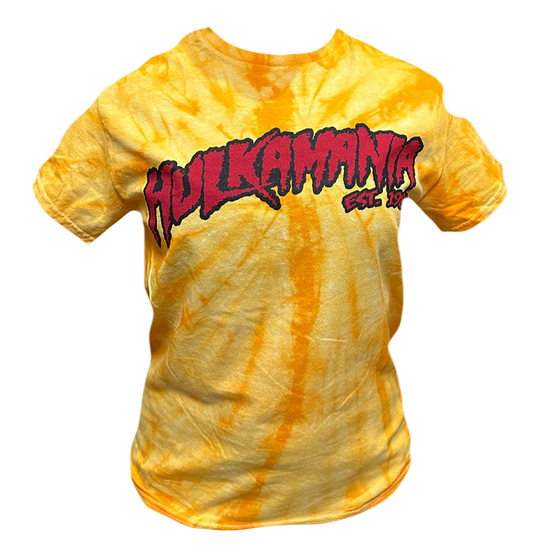 Gold Tie Dye Hulkamania Adult T-Shirt