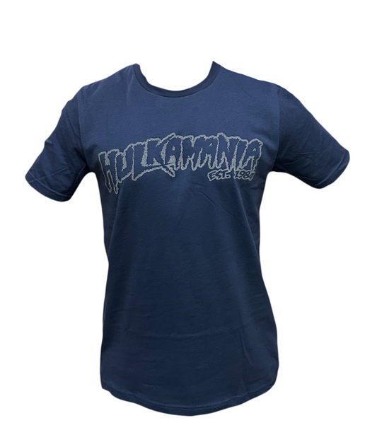 Navy Hulkamania Adult T-Shirt