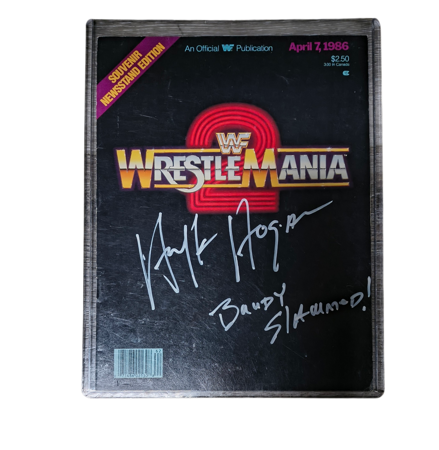 WrestleMania II Signed Program