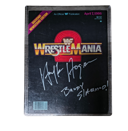 WrestleMania II Signed Program