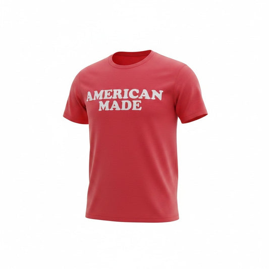 Red American Made Hulkamania Adult T-Shirt