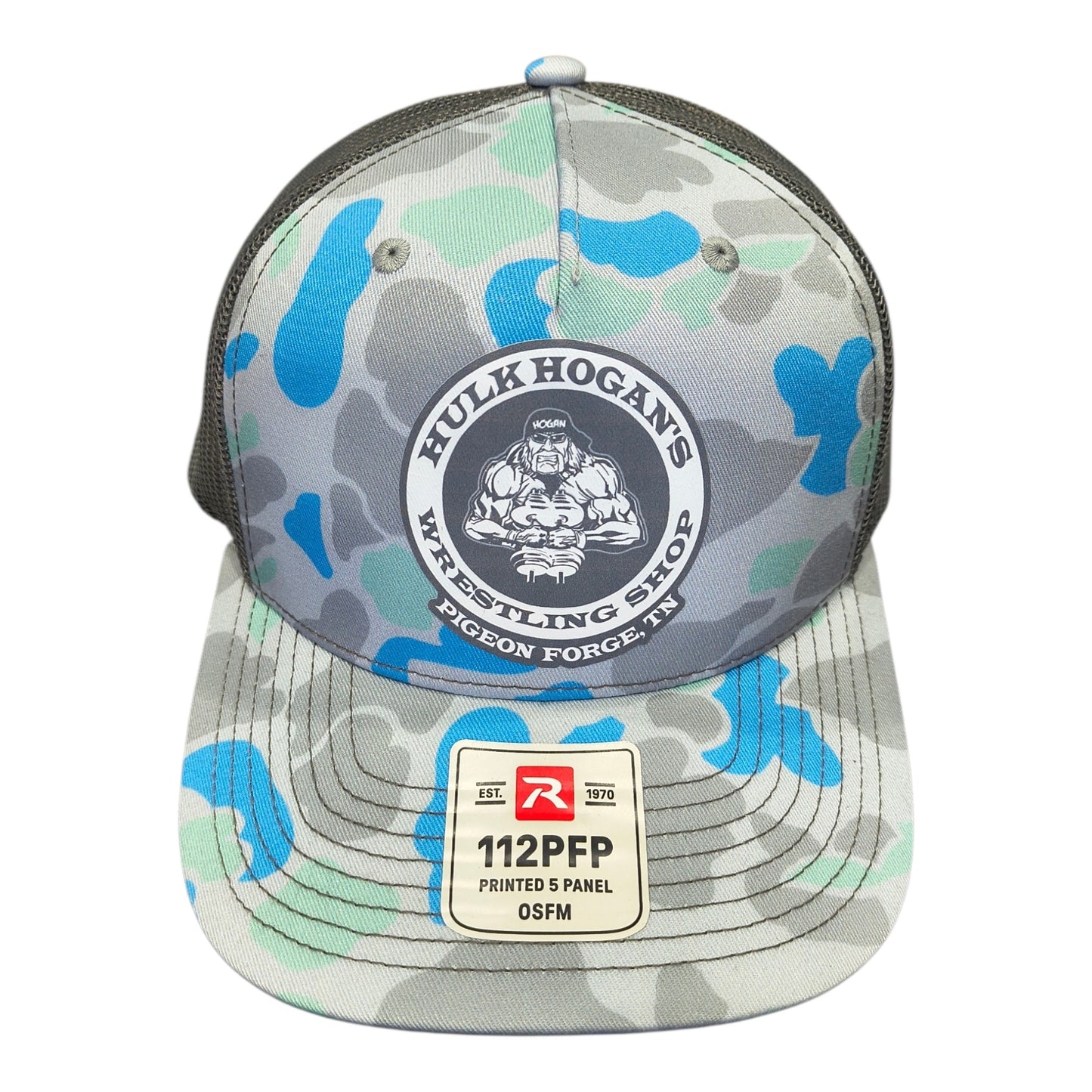 Richardson Gray/Blue/Mint Wrestling Shop Trucker Hat